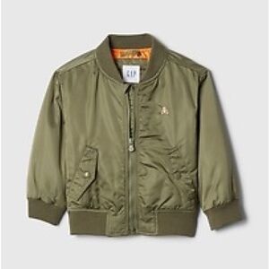 GAP Olive and Orange Bomber Jacket